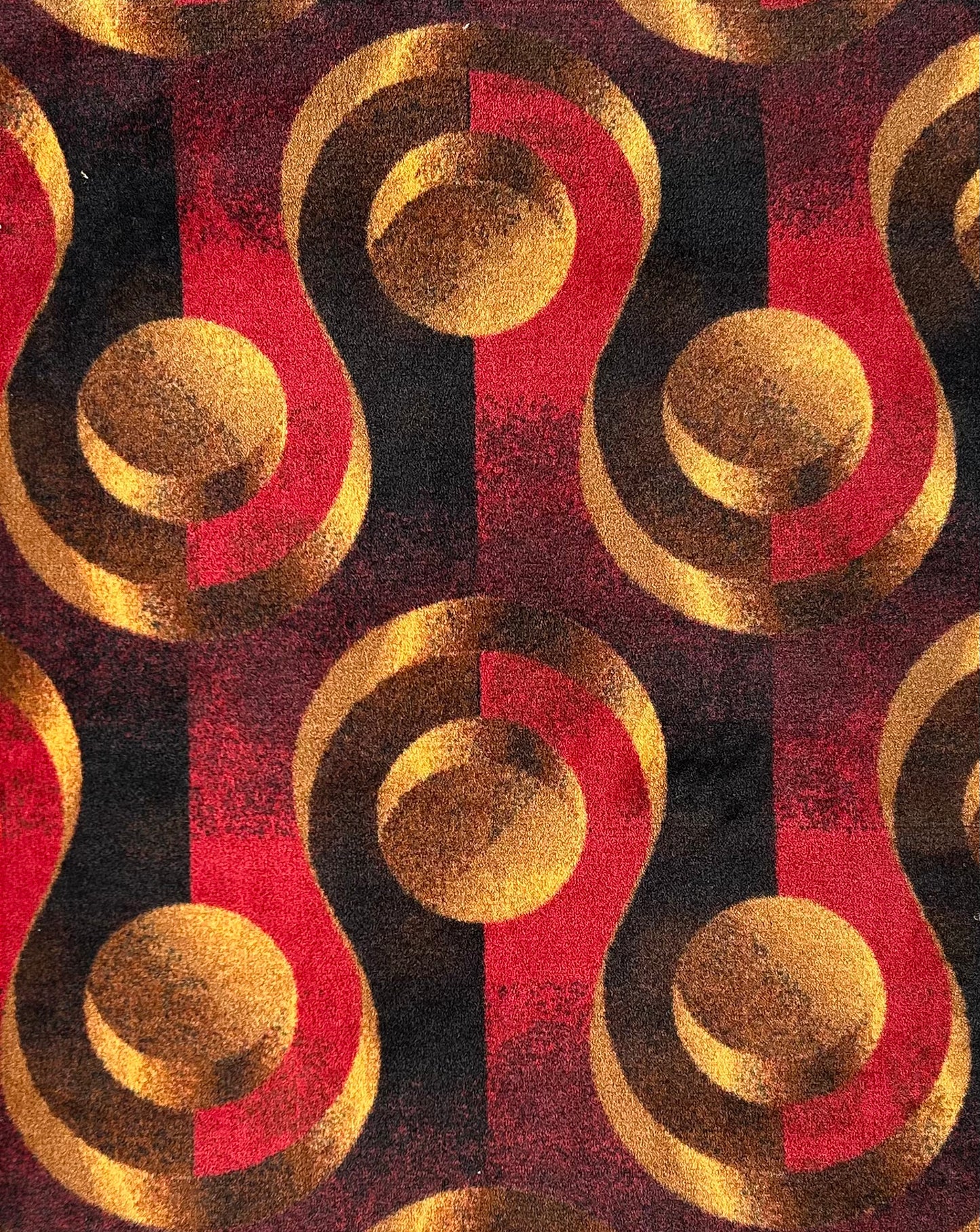 Casino Carpet Red Gold Black