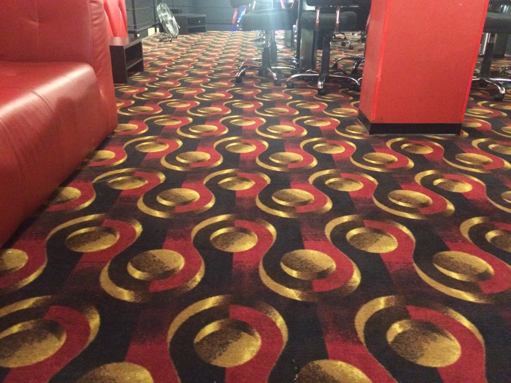 Casino Carpet Red Gold Black