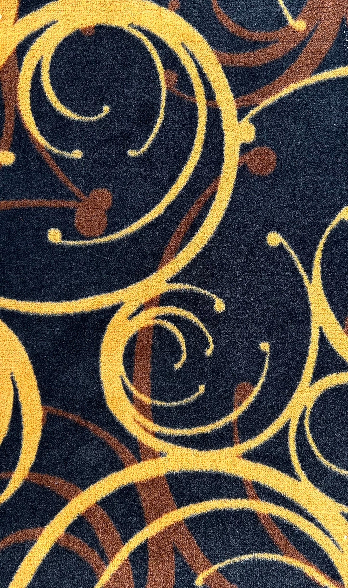 Casino Carpet Black Gold Bronze