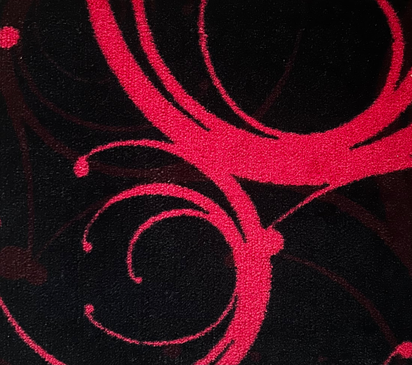 Casino Carpet Black and Red