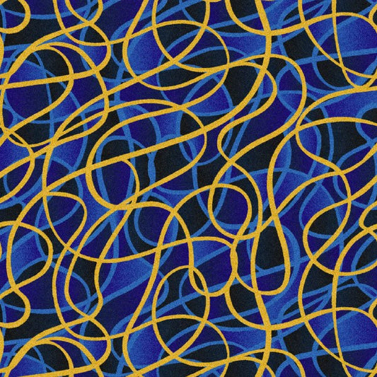 Casino Carpet Blue Abstract