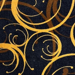 Casino Carpet Black Gold Bronze. Alfombra Casino Negra Dorada Bronce