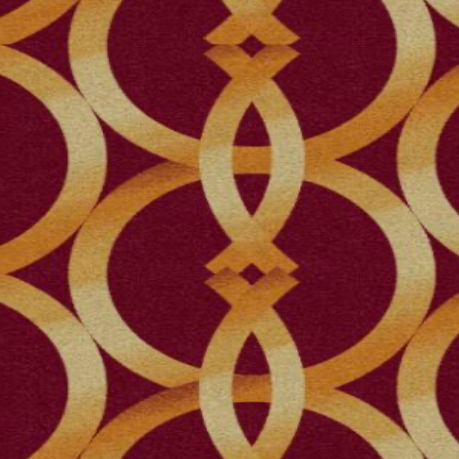 Carpet Red and Gold